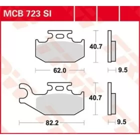 TRW SI Series Sindered Off-Road Brake Pads Can Am / John Deere / Suzuki / Yamaha 330-1000cc 01-25