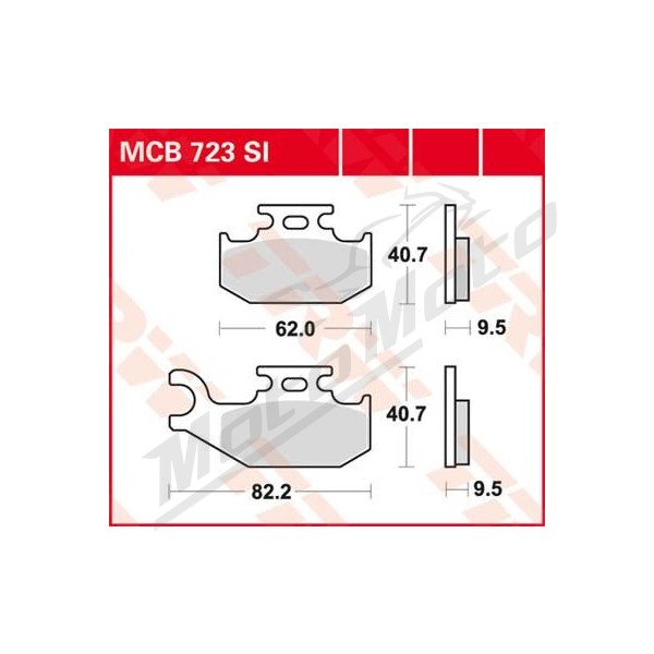 TRW SI Series Sindered Off-Road Brake Pads Can Am / John Deere / Suzuki / Yamaha 330-1000cc 01-25