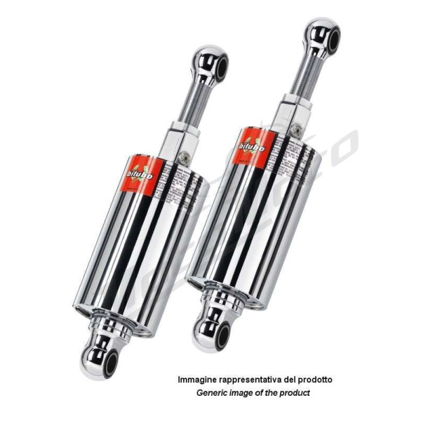 BITUBO S.R.L. Chrome Standard HMG Shocks Harley Davidson FLST / FLSTC 1340cc 85-99