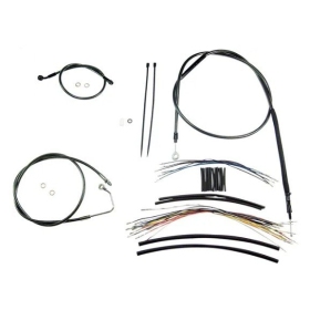 MAGNUM SHIELDING Black Pearl Handlebar Installation Kit 25.5cm Harley Davidson FLHR / FLHTK / FLHTCU 1584/1690 08-13