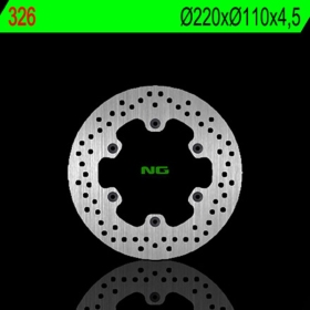 NG BRAKES 326 galinis fiksuotas stabdžių diskas APRILIA CUBE / ETX / MOTO 6.5 / PEGASO / RS / STARK 6.5 125-650 85-09