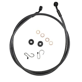 MAGNUM SHIELDING Front Brake Line Black Victory Boardwalk / Gunner / Hammer / Vegas 1635/1730 08-17 129.5cm 