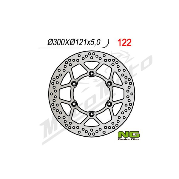 NG BRAKES Front Fixed Brake Disc 300mm Suzuki DR / XF 650-800cc 89-02