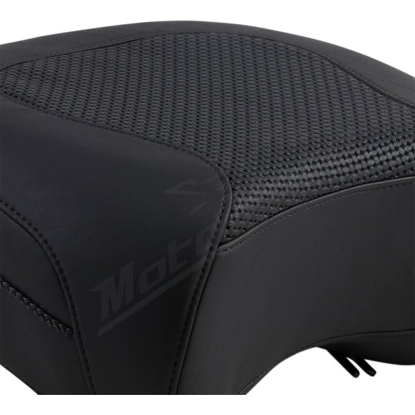 MUSTANG Textured Police Air Ride Seat Harley-Davidson FLHR / FLHRC / FLHT / FLHX / FLHXS / FLTR 1340–1923 (1997–2024