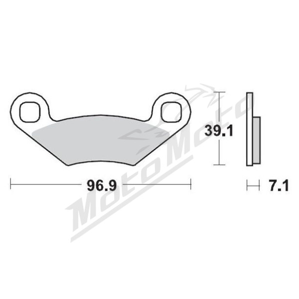 MOTO-MASTER Racing Brake Pads ATV Polaris Outalw / Ranger / Scrambler / Sportsman / Trail Boss / Xpedition 250-800 88-14