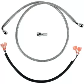 DRAG SPECIALTIES Stainless Steel Brake Line Kit Harley Davidson FXST / FXSTB / FXSTC / FXSTS / FXSTSB 1340cc 89-99