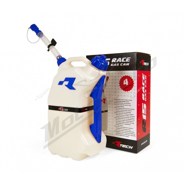 Racetech motorcycle rapid refueling canister 15l color red