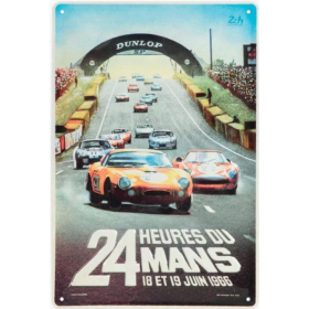 TIN SIGN 25H LE MANS RACING POST 20x30 