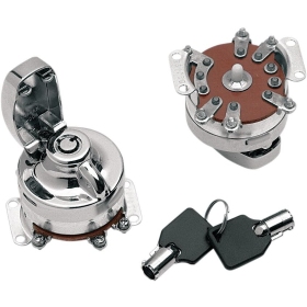 DRAG SPECIALTIES Round Key Internal Contact Switch Harley Davidson FL / FLH / FLHS / FLHX / FLST 1200-1340cc 73-95