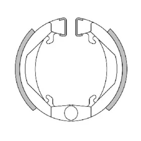 POLINI Brake Shoes 80x18 incl. Springs Honda / Peugeot / Piaggio 50cc 70-17