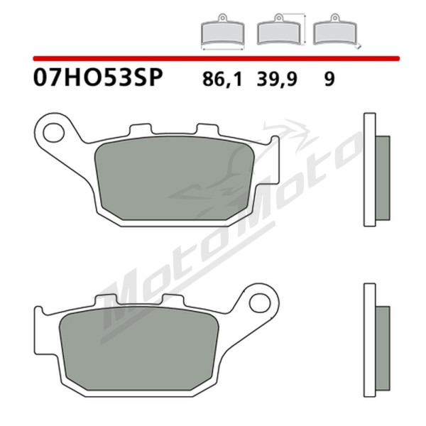 Brembo Brake pads Honda CB / CBR / CTX / NC / NM4 / Rebel / SCL 250-1100cc 11-26