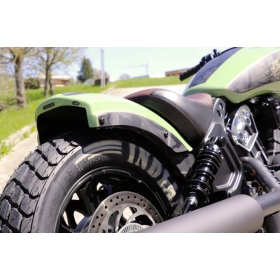 CULT WERK Rear Fender Black Bobber INDIAN SCOUT 2018-2026 (with rear light, turn signals)