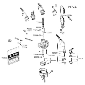 Air mixture screw Dellorto PHVA 12DD / 14DD / 17.5ED