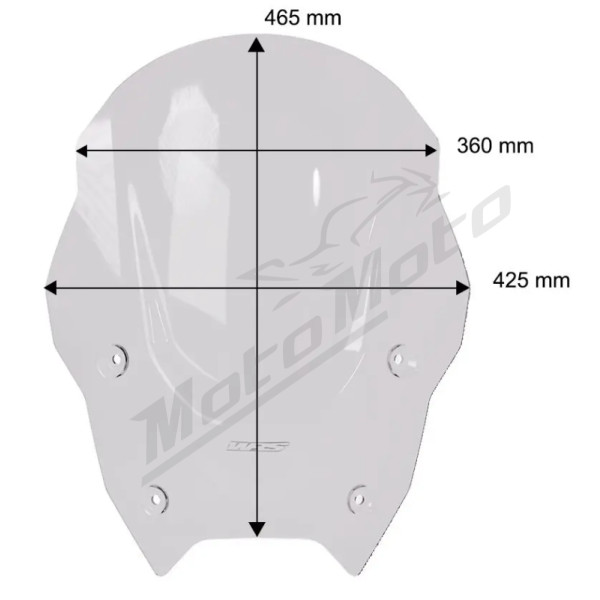 WRS Priekinis Stiklas Touring BMW R1300 RS/RT 25-> Tamsintas