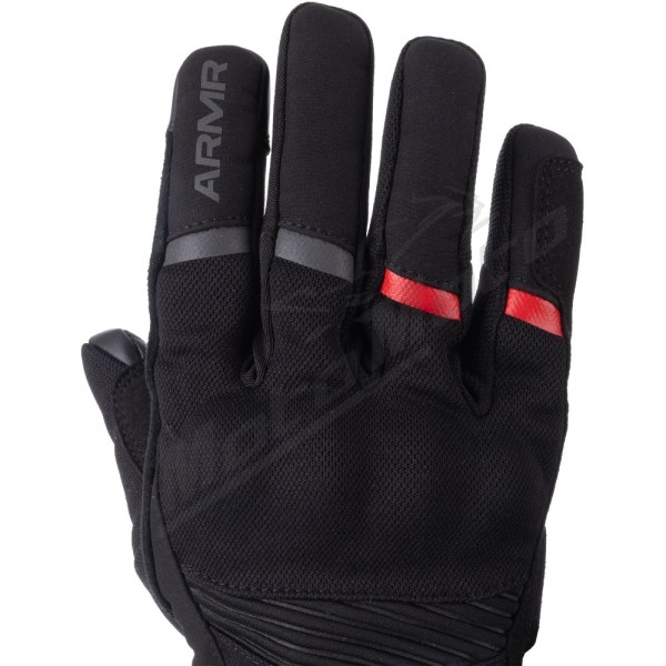 ARMR Eyoshi 3.0 Waterproof Textile Gloves Black/Red
