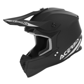 ACERBIS LINEAR SOLID Black Motocross helmet