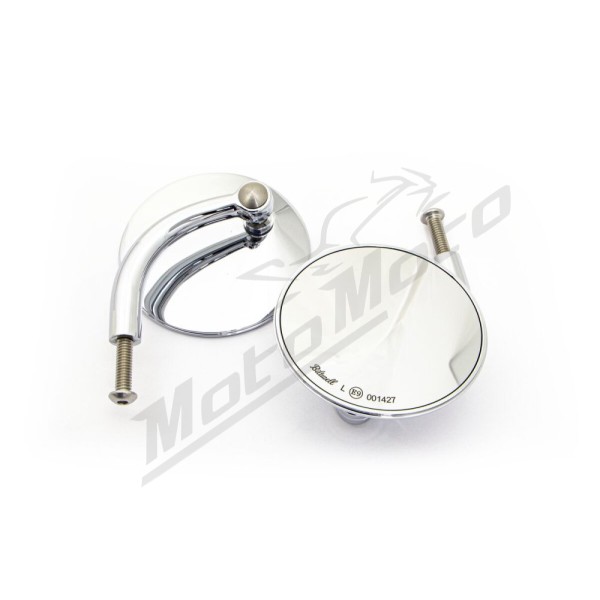 BILTWELL Utility Mirror Round Short Arm
