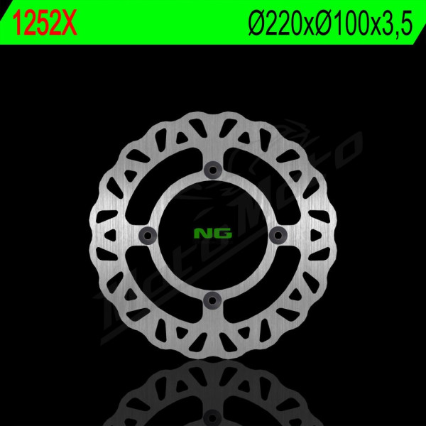 NG Galinis fiksuotas stabdžių diskas 220x100x3,5mm Aprilia / Piaggio 125-250cc 00-12