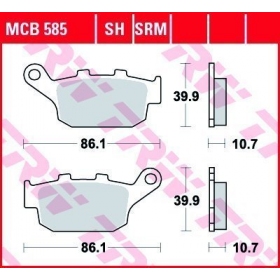 BRAKE PADS TRW MCB585 STANDARD