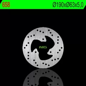 NG BRAKES 658 Rear Round Fixed Brake Disc MBK SKYLINER / YAMAHA MAJESTY 125-180 01-09