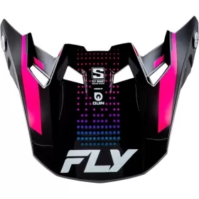 FLY RACING Formula S Carbon Protocol Peak - Black Carbon/Grey/Hi-Vis
