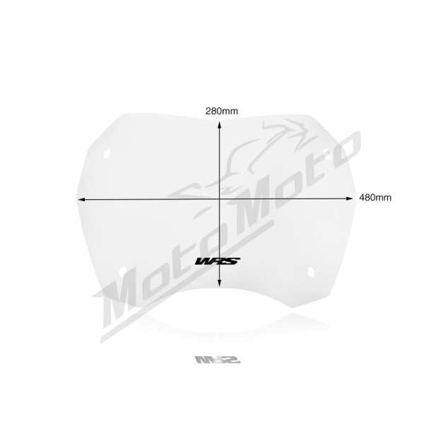 WRS Windscreen for Scooter Clear 28cm Honda SH 125-150cc 17-19