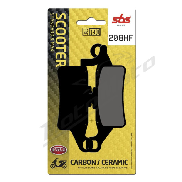 SBS HF Street Keraminės stabdžių trinkelės priekinės 208HF Yamaha HW 125-150 09-18