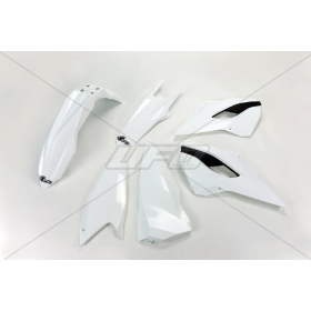 UFO Plastic kit white Husqvarna TE / FE 125-450 2014