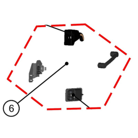 DFK Door lock and stop kit Right Polaris Ranger 570 Midsize 2022