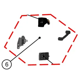 DFK Door lock and stop kit Right Polaris Ranger 570 Midsize 2022