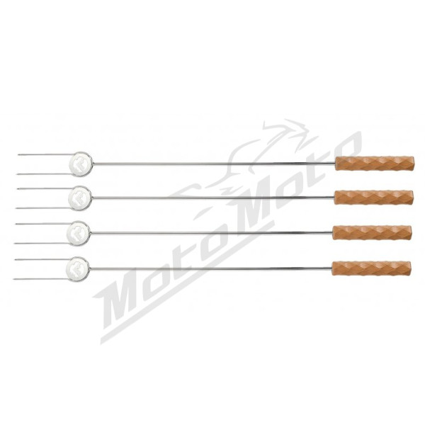 Two-stage roasting fork set 4pcs