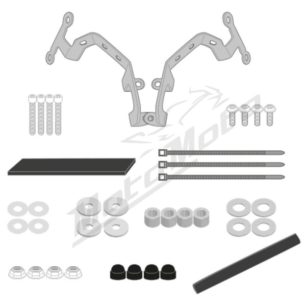 Givi Specific fitting kit for (1176A, 1176ABL) windshield CF Moto 650NK 21-22