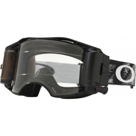 Off Road Oakley Airbrake Matte Black Prizm Roll-Off Goggles (Clear Lens)