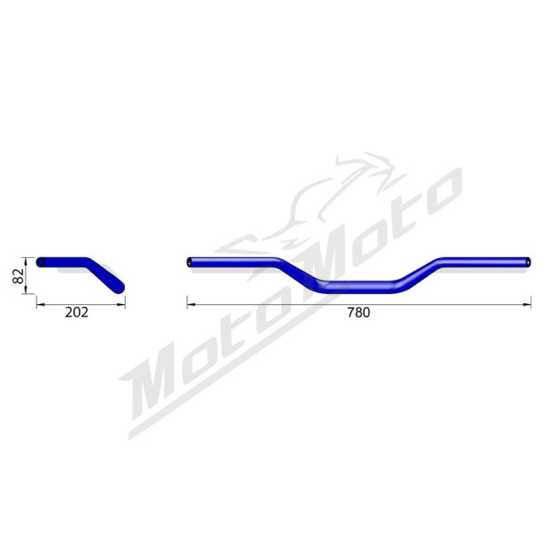 HIGHSIDER Pro X-Bar XB3 Vairas 779mm BMW / Triumph / Yamaha / Honda / Suzuki 700-1200 04-26