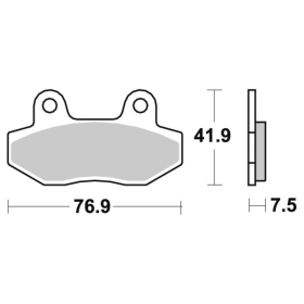 Sbs Brakepads 200HM Garelli / Italjet / Keeway / Peugeot