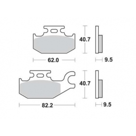 STABDŽIŲ TRINKELĖS FERODO FDB2148EF / MCB724 STANDARD ECO FRICTION