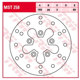 TRW Front Brake Disc Malaguti / Peugeot 50cc 92-01
