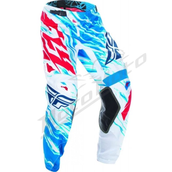 FLY RACING Kinetic Relapse Pants Red/White/Blue Sz 28S