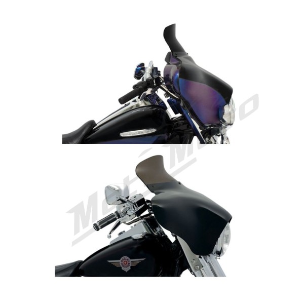 MEMPHIS SHADES HD Batwing Spoiler Windshield 16,5cm Harley Davidson / Honda / Indian / Kawasaki / Suzuki / Victory / Yamaha 50-1900 80-25