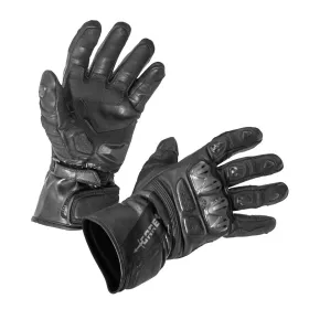 GARETH Touring Leather Gloves Black