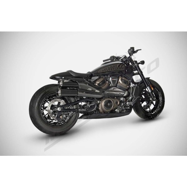 ZARD ZARD TOP GUN EXHAUST SYSTEM 2:2 slip-on Harley Davidson RH 1250 S 21-25
