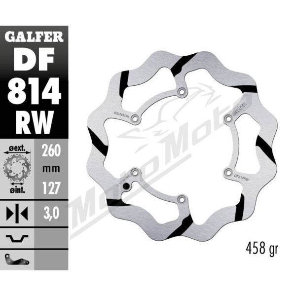 GALFER BRAKE ROTOR FIXED WAVE GROOVED Beta EVO / RR / XTRAINER 250-498cc 12-22