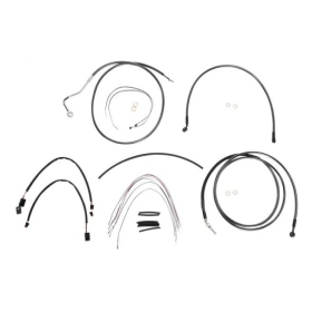 MAGNUM SHIELDING Black Pearl Handlebar Installation Kit 38/43cm Harley Davidson FLHTCU / FLHX / FLHXS 1690/1800 14-15