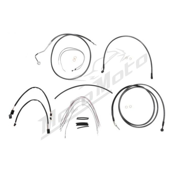 MAGNUM SHIELDING Black Pearl Handlebar Installation Kit 38/43cm Harley Davidson FLHTCU / FLHX / FLHXS 1690/1800 14-15