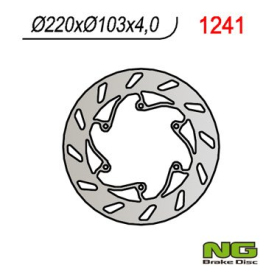 NG Rear Fixed Brake Disc 220x103x4mm BMW / Husqvarna 449-511cc 08-14