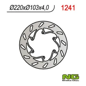 NG Rear Fixed Brake Disc 220x103x4mm BMW / Husqvarna 449-511cc 08-14