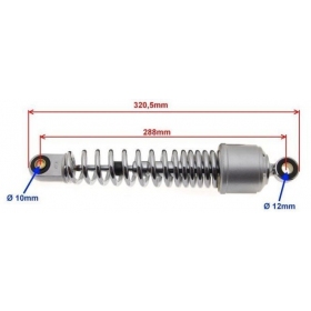 Amortizatoriai galiniai OGAR/ UNIVERSALŪS 320,50mm Ø10 Ø12 2vnt.
