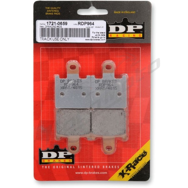 DP BRAKES RDP X-Race Titanium Sintered Brake Pads Kawasaki GTR / Z / ZG / ZX-14 / ZX-6R / ZZR 600-1400cc 06-21