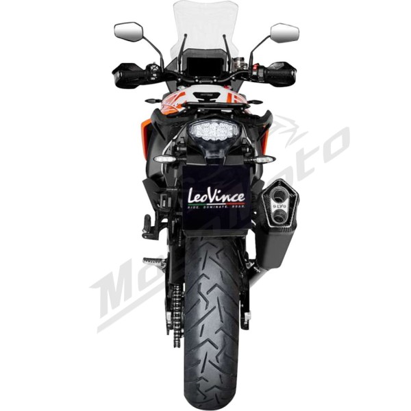LEOVINCE LV-12 Black Edition Slip-On Muffler KTM ADVENTURE 1050-1290 13-20
