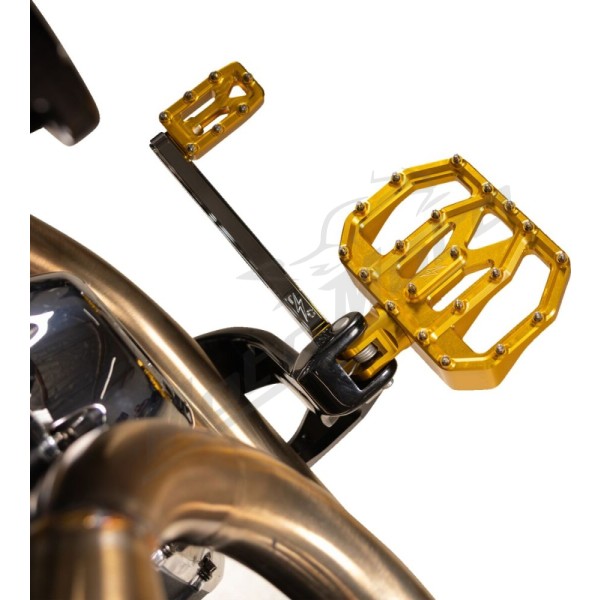 THRASHIN SUPPLY CO. Mini Aggressor Floorboards Harley Davidson FL / FLD / FLDE 1200-1977cc 72-25